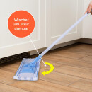 Bodenwischer Wischmopp aus Mikrofaser Blau/Weiß