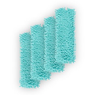 Bodenwischer Ersatzbezug Mikrovelour / Chenille - Mint - 4er Pack