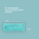 Bodenwischer Ersatzbezug Mikrovelour / Chenille - Mint - 4er Pack