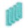 Bodenwischer Ersatzbezug Mikrovelour / Chenille - Mint - 4er Pack