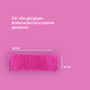 Bodenwischer Ersatzbezug Mikrovelour / Chenille - Beere - 2er Pack