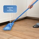 Bodenwischer Ersatzbezug Mikrovelour / Chenille - Hellblau - 2er Pack
