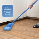 Bodenwischer Ersatzbezug Mikrovelour / Chenille - Hellblau - 2er Pack