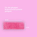 Bodenwischer Ersatzbezug Mikrovelour / Chenille - Pink - 4er Pack