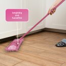 Bodenwischer Ersatzbezug Mikrovelour / Chenille - Pink - 4er Pack