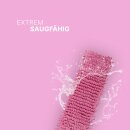 Bodenwischer Ersatzbezug Mikrovelour / Chenille - Pink - 4er Pack