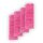 Bodenwischer Ersatzbezug Mikrovelour / Chenille - Pink - 4er Pack