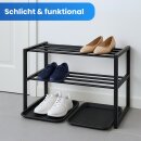 Schuhabtropfschale Kunststoff Schwarz 38x38 cm