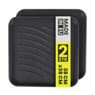 Schuhabtropfschale Mehrfachpack 38x38 cm 2 Stück