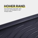 Schuhabtropfschale für 2-3 Paar Schuhe Schwarz 50x38 cm 2 Stück