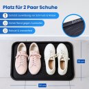 Schuhabtropfschale für 2-3 Paar Schuhe Kunststoff Schwarz 50x38cm 4er-Set