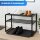 Schuhabtropfschale für 3-4 Paar Schuhe Kunststoff Schwarz 78x38cm 2er-Set