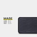 Schuhabtropfschale für 3-4 Paar Schuhe Schwarz 78x38 cm 4 Stück