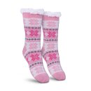Hüttensocken "Schneeflocke" Gr. 36-42 Pink...