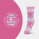 Hüttensocken "Schneeflocke" Gr. 36-42 Pink 1 Paar