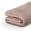 Kuscheldecke 150x200cm "Cashmere Soft-Touch" - Popcorn ( 250g/m² ) Sandgrau