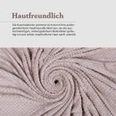 Kuscheldecke 150x200cm "Cashmere Soft-Touch" - Popcorn ( 250g/m² ) Sandgrau
