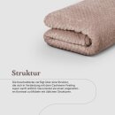 Kuscheldecke 150x200cm "Cashmere Soft-Touch" - Popcorn ( 250g/m² ) Sandgrau