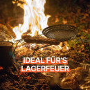 Grillpfanne Gemüsepfanne Metall mit Antihaftbeschichtung Ø30cm