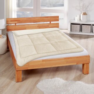 Steppdecke Lammflor-Optik 135x200cm