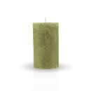 Stumpenkerzen Rustikal (3er Pack) Olive Ø7cm x 12cm