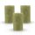Stumpenkerzen Rustikal (3er Pack) Olive Ø7cm x 12cm