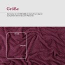 Kuscheldecke 150x200cm "Cashmere Soft-Touch" - Popcorn 150x200cm Weinrot