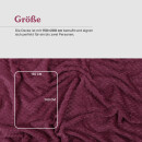 Kuscheldecke "Popcorn" Cashmere Soft-Touch Weinrot 150x200 cm