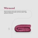 Kuscheldecke "Popcorn" Cashmere Soft-Touch Weinrot 150x200 cm