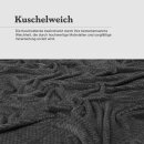 Kuscheldecke "Popcorn" Cashmere Soft-Touch Frostgrau 150x200 cm