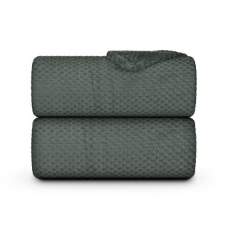 Kuscheldecke "Popcorn" Cashmere Soft-Touch Moon-Mist Grau 150x200 cm