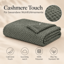 Kuscheldecke "Popcorn" Cashmere Soft-Touch Moon-Mist Grau 150x200 cm