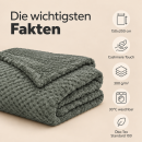 Kuscheldecke "Popcorn" Cashmere Soft-Touch Moon-Mist Grau 150x200 cm