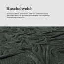 Kuscheldecke "Popcorn" Cashmere Soft-Touch Moon-Mist Grau 150x200 cm