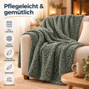 Kuscheldecke "Popcorn" Cashmere Soft-Touch Moon-Mist Grau 150x200 cm