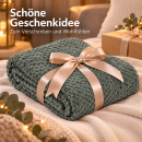 Kuscheldecke "Popcorn" Cashmere Soft-Touch Moon-Mist Grau 150x200 cm