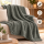 Kuscheldecke "Popcorn" Cashmere Soft-Touch Moon-Mist Grau 150x200 cm