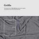 Kuscheldecke "Popcorn" Cashmere Soft-Touch Etherea Hellgrau 150x200 cm
