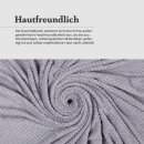 Kuscheldecke "Popcorn" Cashmere Soft-Touch Etherea Hellgrau 150x200 cm