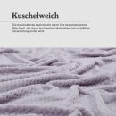 Kuscheldecke "Popcorn" Cashmere Soft-Touch Etherea Hellgrau 150x200 cm
