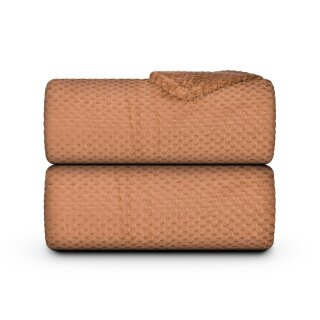 Kuscheldecke 150x200cm "Cashmere Soft-Touch" - Popcorn 150x200cm Caramel