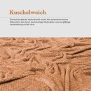 Kuscheldecke 150x200cm "Cashmere Soft-Touch" - Popcorn 150x200cm Caramel