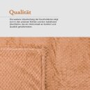 Kuscheldecke "Popcorn" Cashmere Soft-Touch Caramel 150x200 cm