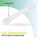Wäscheleine 20 Meter x 2,2mm 1er Pack Weiß