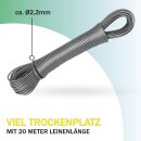Wäscheleine 20 Meter x 2,2mm 4er Pack Anthrazit