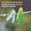 Wäscheleine 20 Meter x 2,2mm 4er Pack Anthrazit