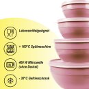 Vorratsdosen 4er Set "Rund" Rosa