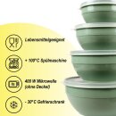 Vorratsdosen 8er Set "Rund" Grün (2 x 4er)