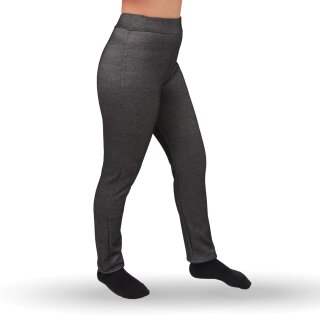 Thermo Leggings "gefüttert" S - 36/38 Schwarz (Jeans Optik)