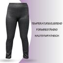 Thermo Leggings "gefüttert" S - 36/38 Schwarz (Jeans Optik)